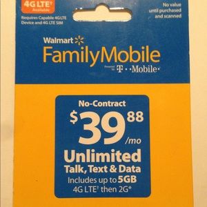 Walmart Family Mobile Refill Phone Card